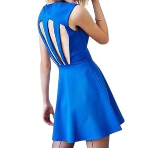 Urban Outfitters silence + noise Fit & Flare Mini Dress - Blue Size XS